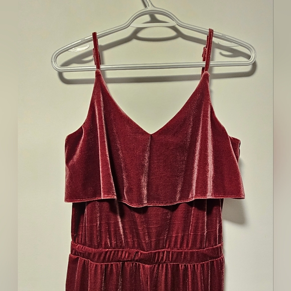 Jack by BB Dakota Party Velvet Jumpsuit in Fig , Size M Revolve romper velour - Picture 6 of 9